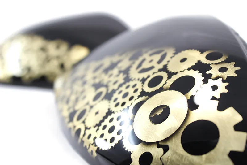 Volkswagen Golf Mk7 Full Replacement Mirror Covers - Carbon Fiber - Gear Graphic